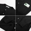 imageGRACE KARIN Womens Lightweight Cardigan Crew Neck Button Up Sweaters Long Sleeve Knit Cardigans with PocketsBlack
