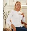 imageGRACE KARIN Womens Lightweight Cardigan Crew Neck Button Up Sweaters Long Sleeve Knit Cardigans with PocketsWhite
