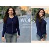 imageGRACE KARIN Womens Lightweight Fall Cardigan Long Sleeve Knit Crop Sweater TrendyButton Open Front Crewneck JacketNavy Blue
