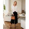 imageGRACE KARIN Womens Lightweight Fall Cardigan Long Sleeve Knit Crop Sweater TrendyButton Open Front Crewneck JacketOffwhite