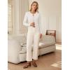 imageGRACE KARIN Womens Lightweight Fall Cardigan Long Sleeve Knit Crop Sweater TrendyButton Open Front Crewneck JacketOffwhite