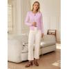 imageGRACE KARIN Womens Lightweight Fall Cardigan Long Sleeve Knit Crop Sweater TrendyButton Open Front Crewneck JacketPink