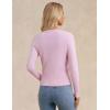 imageGRACE KARIN Womens Lightweight Fall Cardigan Long Sleeve Knit Crop Sweater TrendyButton Open Front Crewneck JacketPink