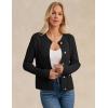 imageGRACE KARIN Womens Long Sleeve Button Up Chunky Cable Knit Cardigan Sweaters 2025 Fall Trendy Cardigans Sweaters JacketBlack