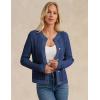 imageGRACE KARIN Womens Long Sleeve Button Up Chunky Cable Knit Cardigan Sweaters 2025 Fall Trendy Cardigans Sweaters JacketDeep Blue