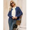 imageGRACE KARIN Womens Long Sleeve Button Up Chunky Cable Knit Cardigan Sweaters 2025 Fall Trendy Cardigans Sweaters JacketDeep Blue