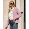 imageGRACE KARIN Womens Long Sleeve Button Up Chunky Cable Knit Cardigan Sweaters 2025 Fall Trendy Cardigans Sweaters JacketPink