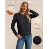 imageGRACE KARIN Womens Merino Wool Blend Sweater Fall Fashion 2025 Long Sleeve Crewneck Pullover TopBlack