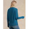 imageGRACE KARIN Womens Mock Neck Batwing Sleeve Sweater Loose Knitted Pullover Sweaters Ribbed Sweater TopsPeacock Blue