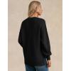imageGRACE KARIN Womens Oversized Sweaters Casual Long Sleeve Crewneck Sweatshirt 2025 Fall Pullover Sweaters Top OutfitsBlack