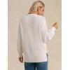 imageGRACE KARIN Womens Oversized Sweaters Casual Long Sleeve Crewneck Sweatshirt 2025 Fall Pullover Sweaters Top OutfitsWhite