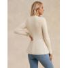 imageGRACE KARIN Womens Peplum Cardigan Wool Blend Button Up Sweaters Long Sleeve Business Casual Ribbed Knit BlazersBeige