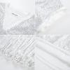 imageGRACE KARIN Womens Sequin Tops 2025 Cap Sleeve Sparkly Tops Glitter Party Dressy Blouses Fall V Neck Club Concert ShirtsSilver