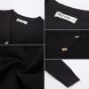 imageGRACE KARIN Womens Soft Knit Cardigan Sweater  Long Sleeve VNeck Button Up for Business Casual ampamp Lounge WearBlack