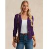 imageGRACE KARIN Womens Soft Knit Cardigan Sweater  Long Sleeve VNeck Button Up for Business Casual ampamp Lounge WearDark Purple