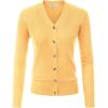 imageGRACE KARIN Womens Soft Knit Cardigan Sweater  Long Sleeve VNeck Button Up for Business Casual ampamp Lounge WearMid Yellow