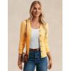 imageGRACE KARIN Womens Soft Knit Cardigan Sweater  Long Sleeve VNeck Button Up for Business Casual ampamp Lounge WearMid Yellow