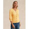 imageGRACE KARIN Womens Soft Knit Cardigan Sweater  Long Sleeve VNeck Button Up for Business Casual ampamp Lounge WearMid Yellow