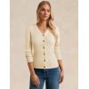 imageGRACE KARIN Womens Soft Knit Cardigan Sweater  Long Sleeve VNeck Button Up for Business Casual ampamp Lounge WearNude