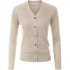 imageGRACE KARIN Womens Soft Knit Cardigan Sweater  Long Sleeve VNeck Button Up for Business Casual ampamp Lounge WearOatmeal