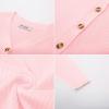 imageGRACE KARIN Womens Soft Knit Cardigan Sweater  Long Sleeve VNeck Button Up for Business Casual ampamp Lounge WearPink