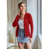 imageGRACE KARIN Womens Soft Knit Cardigan Sweater  Long Sleeve VNeck Button Up for Business Casual ampamp Lounge WearRed