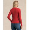 imageGRACE KARIN Womens Soft Knit Cardigan Sweater  Long Sleeve VNeck Button Up for Business Casual ampamp Lounge WearRed