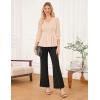 imageGRACE KARIN Womens Tops Fall Dressy Casual Blouse V Neck 34 Sleeve Peplum Business Shirts 2025 Fashion ClothingApricot