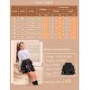 imageGRACE KARIN Girls Metallic Party Skirt Girls Fashion 3 Layer Ruffle Skirt 514YBlack