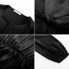 imageGRACE KARIN Womens Long Sleeve Blouse Dressy 2025 Satin Silk Crew Neck High Waist Peplum Shirts Work Business Casual TopsBlack