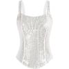 imageGRACE KARIN womens CorsetSilver White