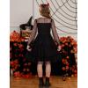 imageGRACE KARIN Girls Contrast Mesh Dress Party Birthday Formal Kids Long Sleeve ALine Tulle Dresses for 612 YearsBlack