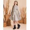 imageGRACE KARIN Girls Long Sleeve Fall Dresses Floral Hawaiian Party Dress for Teen Casual Pleated Outfits Size 614YApricotkhaki Floral