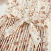 imageGRACE KARIN Girls Long Sleeve Fall Dresses Floral Hawaiian Party Dress for Teen Casual Pleated Outfits Size 614YBeigeorange Floral