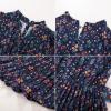 imageGRACE KARIN Girls Long Sleeve Fall Dresses Floral Hawaiian Party Dress for Teen Casual Pleated Outfits Size 614YNavy Bluecolorful Floral