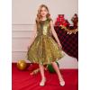 imageGRACE KARIN Girls Sequin Dress Sleeveless Prom Party Formal Graduations Fancy Tween Girls Dresses Size 512Black Golden