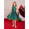 imageGRACE KARIN Girls Sequin Dress Sleeveless Prom Party Formal Graduations Fancy Tween Girls Dresses Size 512Christmas Green
