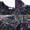 imageGRACE KARIN Girls Sequin Dress Sleeveless Prom Party Formal Graduations Fancy Tween Girls Dresses Size 512Colorful Black