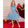 imageGRACE KARIN Girls Sequin Dress Sleeveless Prom Party Formal Graduations Fancy Tween Girls Dresses Size 512Colorfulblue