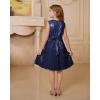 imageGRACE KARIN Girls Sequin Dress Sleeveless Prom Party Formal Graduations Fancy Tween Girls Dresses Size 512Navy Blue