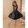 imageGRACE KARIN Girls Sequin Dress Sleeveless Prom Party Formal Graduations Fancy Tween Girls Dresses Size 512Normal Black