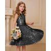 imageGRACE KARIN Girls Sequin Dress Sleeveless Prom Party Formal Graduations Fancy Tween Girls Dresses Size 512Normal Black