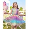 imageGRACE KARIN Girls Sequin Dress Sleeveless Prom Party Formal Graduations Fancy Tween Girls Dresses Size 512Rainbow