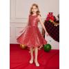 imageGRACE KARIN Girls Sequin Dress Sleeveless Prom Party Formal Graduations Fancy Tween Girls Dresses Size 512Red