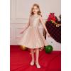 imageGRACE KARIN Girls Sequin Dress Sleeveless Prom Party Formal Graduations Fancy Tween Girls Dresses Size 512Rose Golden