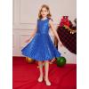 imageGRACE KARIN Girls Sequin Dress Sleeveless Prom Party Formal Graduations Fancy Tween Girls Dresses Size 512Royal Blue