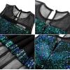 imageGRACE KARIN Girls Sequin Party Formal Dress Wedding Guest Sparkle Fancy Birthday Tulle High Low Prom Dresses 614 YearsBlackgreen