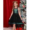 imageGRACE KARIN Girls Sequin Party Formal Dress Wedding Guest Sparkle Fancy Birthday Tulle High Low Prom Dresses 614 YearsBlackgreen
