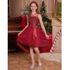 imageGRACE KARIN Girls Sequin Party Formal Dress Wedding Guest Sparkle Fancy Birthday Tulle High Low Prom Dresses 614 YearsRed