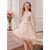 imageGRACE KARIN Girls Sequin Party Formal Dress Wedding Guest Sparkle Fancy Birthday Tulle High Low Prom Dresses 614 YearsRose Gold